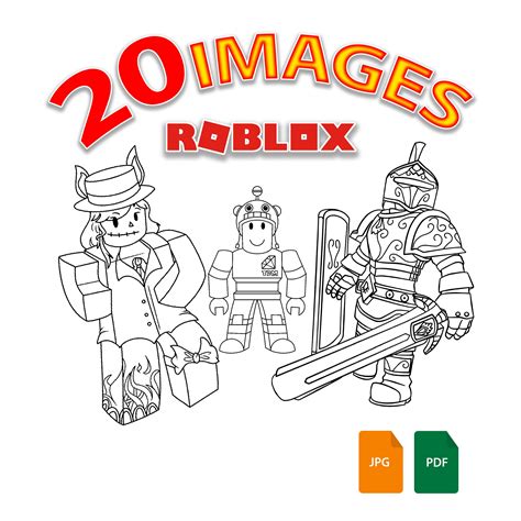 roblox printable coloring page  coloring pages   etsy