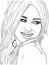 Cyrus Miley Coloring Pages Getcolorings sketch template