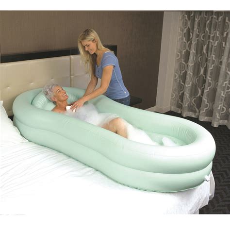 Ez Bathe Inflatable Adult Bathtub Portable Body Washing Basin Allows