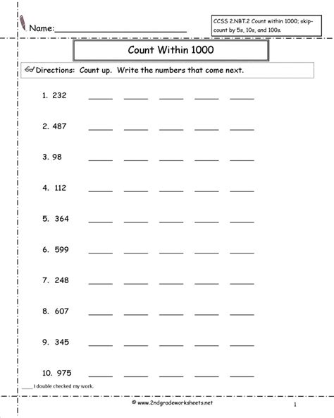 printable common core math worksheets