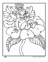 Pixie Fairy Coloring sketch template