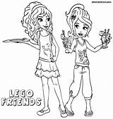 Coloring Lego Pages Girl Friends sketch template