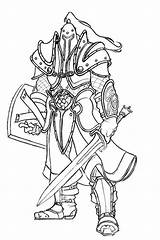 Dota Knight Dragon Coloring Pages Coroflot Print Sketch sketch template
