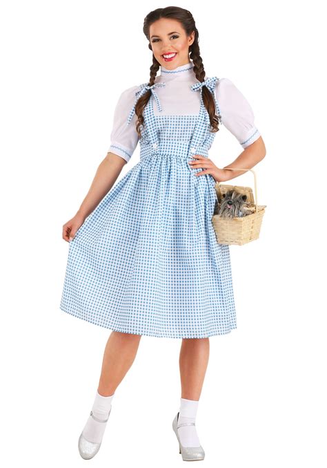 Dorothy Adult Long Dress Adult Dorothy Wizard Of Oz Costumes