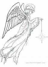 Angels Colorear sketch template