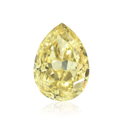 ct natural loose fancy light yellow diamond gia pear shape