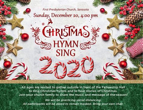 christmas hymn sing  presbyterian church  sarasota