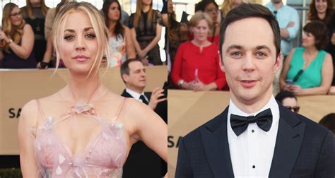 video kaley cuoco is not too pleased with jim parsons at sag awards