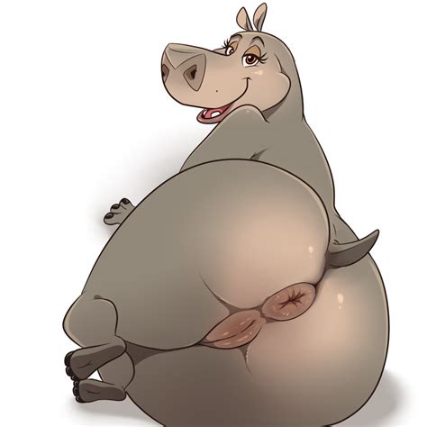 rule 34 anus chubby female gloria madagascar hippopotamus