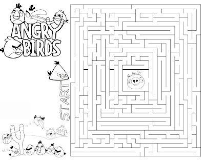 angry birds activity printable