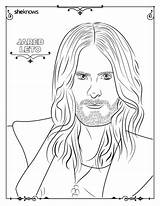 Leto Jared Coloring Pages Sheknows Book Adult Men sketch template