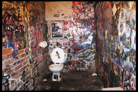 The Old Bathroom At Cbgb Psyop Started In A Bar We Re