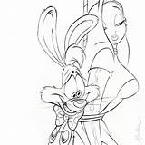 Rabbit Jessica Roger Drawing Tattoo Cartoon Rabit Who Drawings Dibujo Framed Characters Draw Disney Character Cleanup Sexy Choose Board Cartoons sketch template