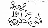 Mewarnai Gambar Sepeda Vespa Anak Kartun Warna Menggambar Mainan Aneka Pilih Papan Kunjungi Dengan sketch template