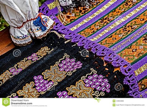 traditionele roemeense geborduurde materialen stock foto image  etnisch samenvatting
