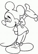 Mickey Mouse Coloring Pages Drawing Disney Outline Clipart Gang Printable Color Cliparts Ears Remote Control Minnie Kids Feb9 Clip Cute sketch template