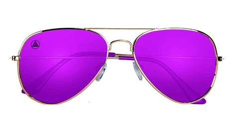 Purple Mirror Aviator Sunglasses For Men And Women By Blenders Eyewear