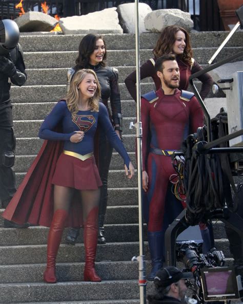 Melissa Benoist Finale Of Supergirl Filming In Vancouver 05 02 2018