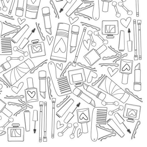 cosmetics coloring page printable etsy   coloring