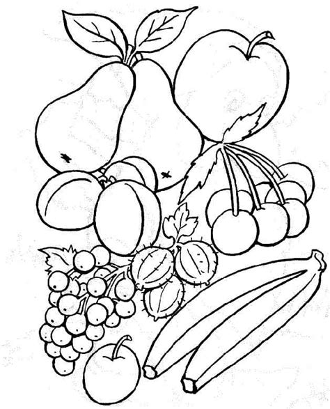 dessins de coloriage fruit  imprimer