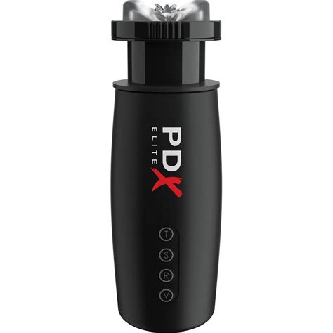 Pdx Elite Motobator 2 Rechargeable Vibrating Stroker Crystal Clear