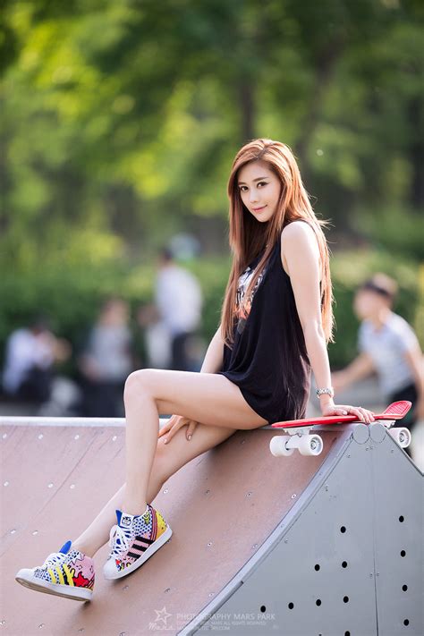 Sexy Koreanische Jugendlich Mädchen Hoher Kalifornien
