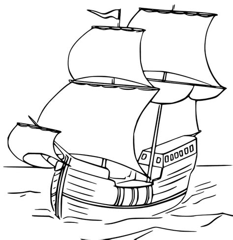 mayflower coloring pages  printable coloring pages  kids