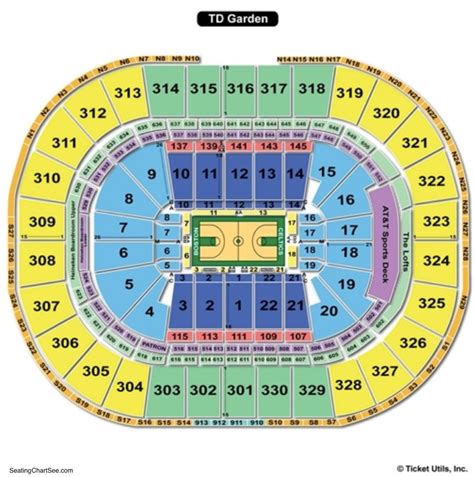 td garden seating chart seating charts