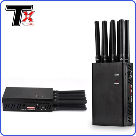 portable cell phone signal jammer  antenna wifi scrambler gps blocker device