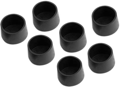bolcom set van  rubberen stoelpootdoppen  mm rond zwart