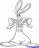 Rabbit Roger Coloring Pages Drawing Jessica Cartoon Drawings Draw Color Step Framed Bunny Rabit Coloriage Popular Rogger Disney Getcolorings Printable sketch template