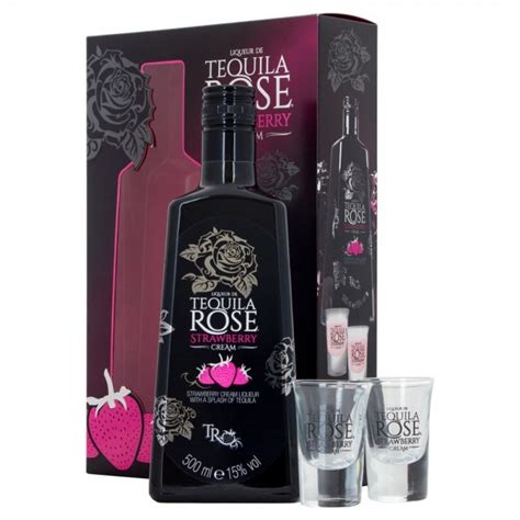 tequila rose strawberry cream liqueur gift set arlington wine liquor