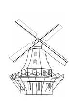 Mill Coloring Smock Tower sketch template