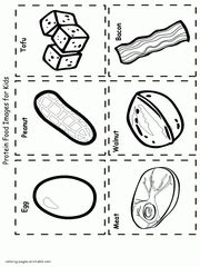 healthy  unhealthy food coloring pages printable coloring pages