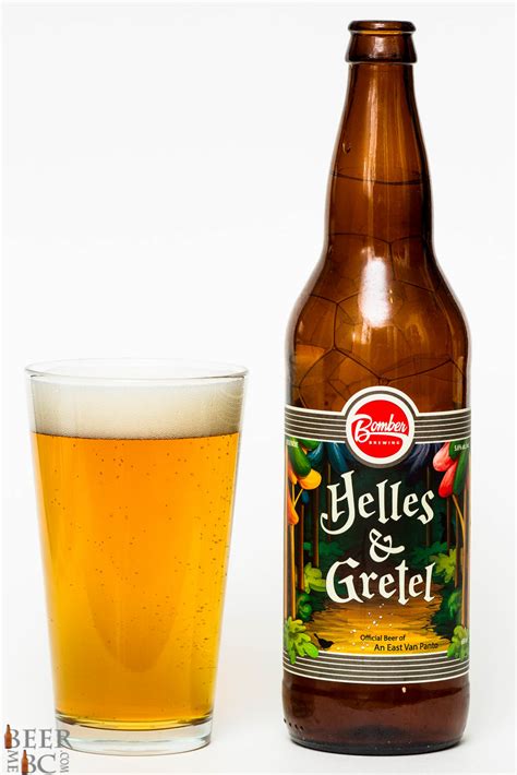bomber brewing  helles gretel lager beer  british columbia