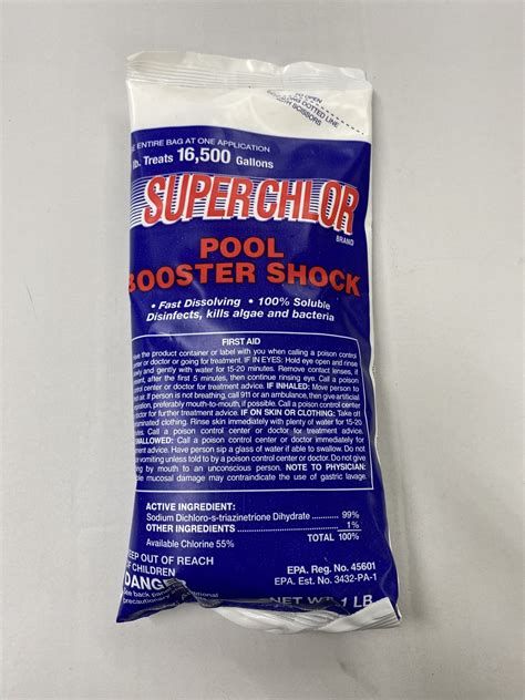superchlor pool booster shock lb aqua pools
