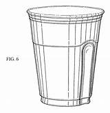 Patents Cup Drawing sketch template