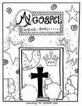 Coloring Jesus King Cover Book Children Gospel sketch template