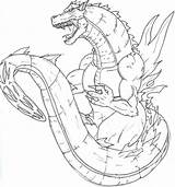 Godzilla Ausmalbilder Monster Ninja Mandala sketch template