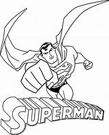Superman Colorare Sheets Caricatura Topcoloringpages sketch template