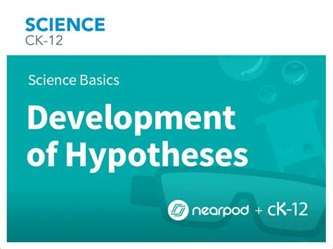 development of hypotheses