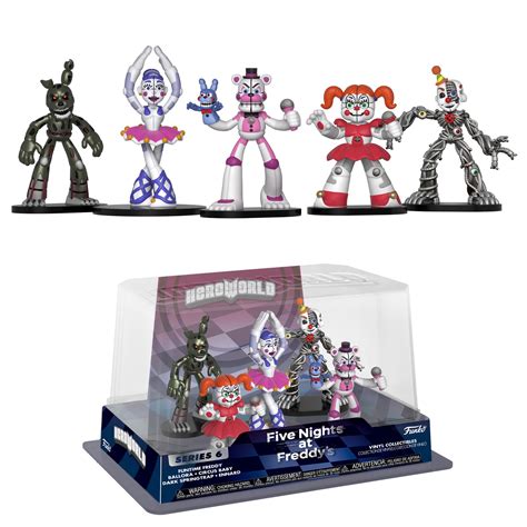 five nights at freddy s sister location heroworld figures 5 pack