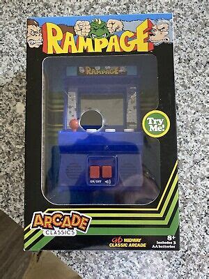 arcade classics  rampage mini electronic arcade machine gameplay  ebay