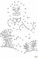 Dot Pages Printable Scarecrow Coloring Dots Supercoloring Skip Main Puzzle sketch template