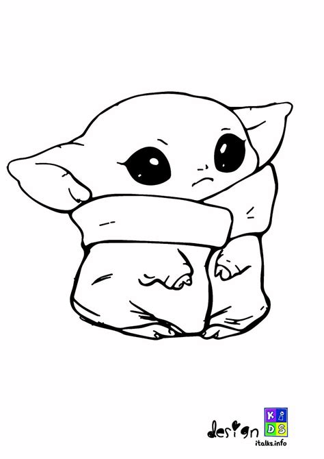 famous baby yoda coloring pages cute ideas thekidsworksheet
