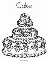Cake Coloring Pages Noodle Built California Usa Printable Color Wedding sketch template