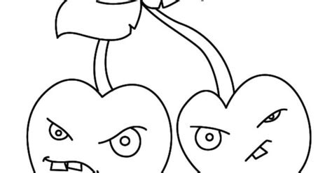plants  zombies coloring pages cherry bomb coloringpages