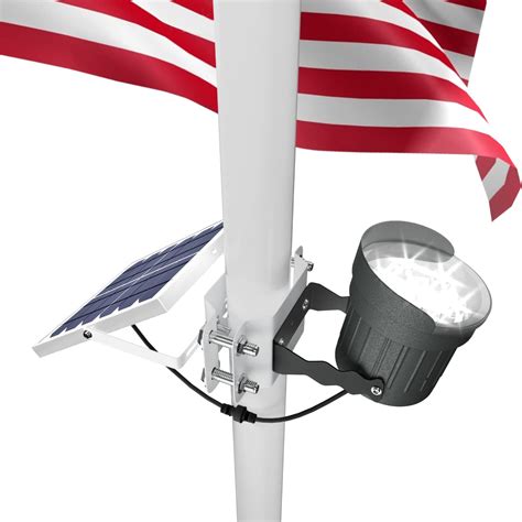 buy solar flagpole light  design brightest flag pole light solar powered  brightness