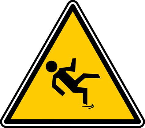 slippery wet caution  vector graphic  pixabay
