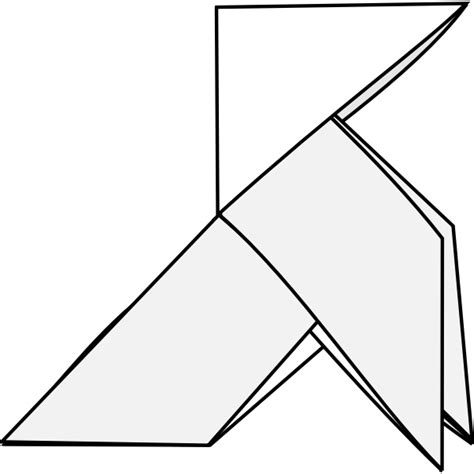 origami outline  svg